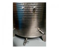 Hochwertiger Niro-Immervolltank mit Kühlmantel - 1550 L