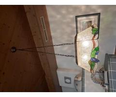 Lampen m. Kunst- bzw. Bleiverglasung 'Weintraube' f. Heurigenlokal - 12 STÜCK