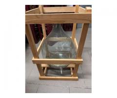 Gärballons / Glasdamen 10 l & 25 l mit Holzgestell